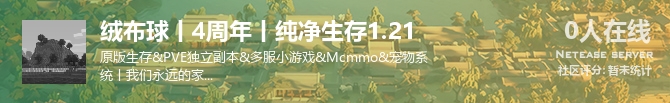 绒布球丨4周年丨纯净生存1.21状态贴图