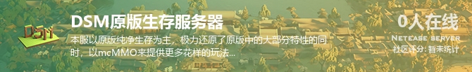DSM原版生存服务器状态贴图