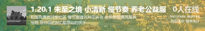 1.20.1 未至之境 小清新 慢节奏 养老公益服状态贴图