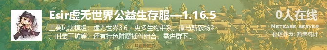 Esir虚无世界公益生存服—1.16.5状态贴图
