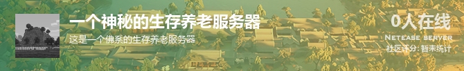 一个神秘的生存养老服务器状态贴图