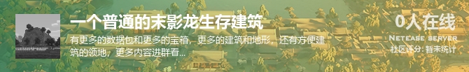 一个普通的末影龙生存建筑状态贴图