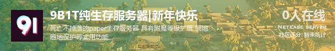 9B1T纯生存服务器|新年快乐状态贴图
