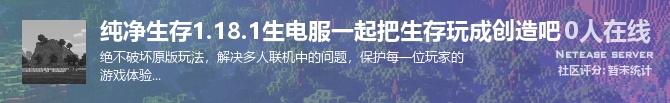纯净生存1.18.1生电服一起把生存玩成创造吧状态贴图