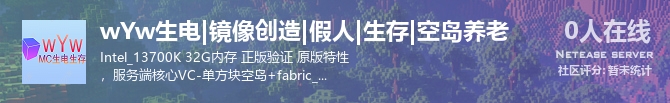 wYw生电|镜像创造|假人|生存|空岛养老状态贴图