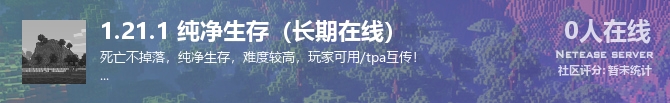 1.21.1 纯净生存（长期在线）状态贴图