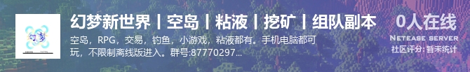 幻梦新世界丨空岛丨粘液丨挖矿丨组队副本状态贴图